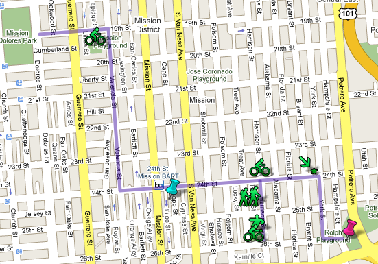 Sunday Streets Map