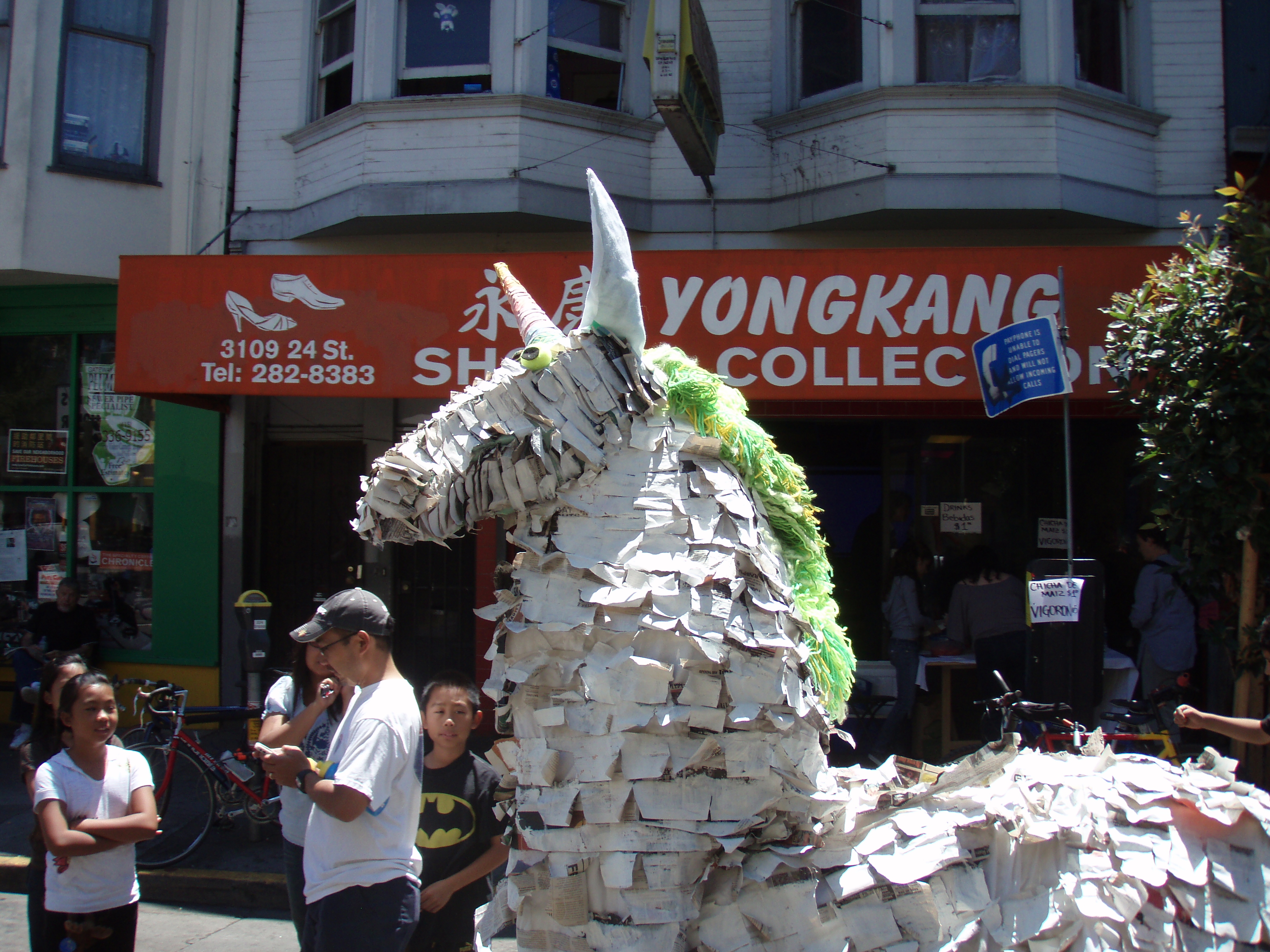Sunday Streets - Unicorn For serious, there was a unicorn walking around 24th St. How awesome is that?