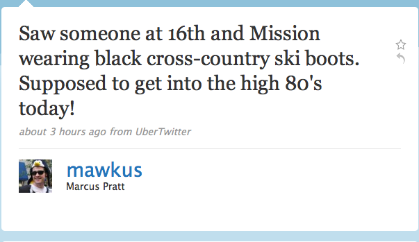 ski boots on Mission