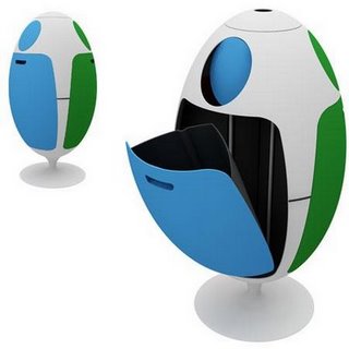 modern egg recycling trash bins and trash cans