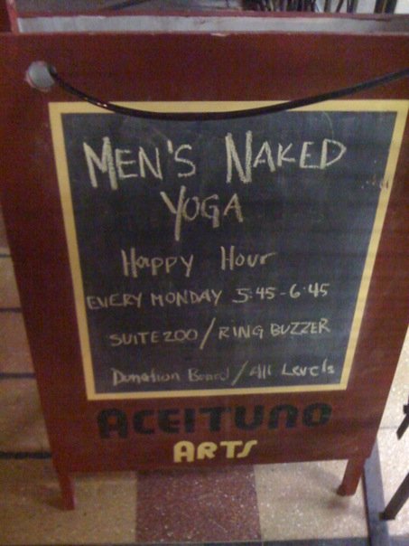 Men's Naked Yoga Happy Hour Posted Nov 30 2009 at 716 pm by Kevin Men's Naked Yoga Happy Hour Posted Nov 30 2009 at 716 pm by Kevin