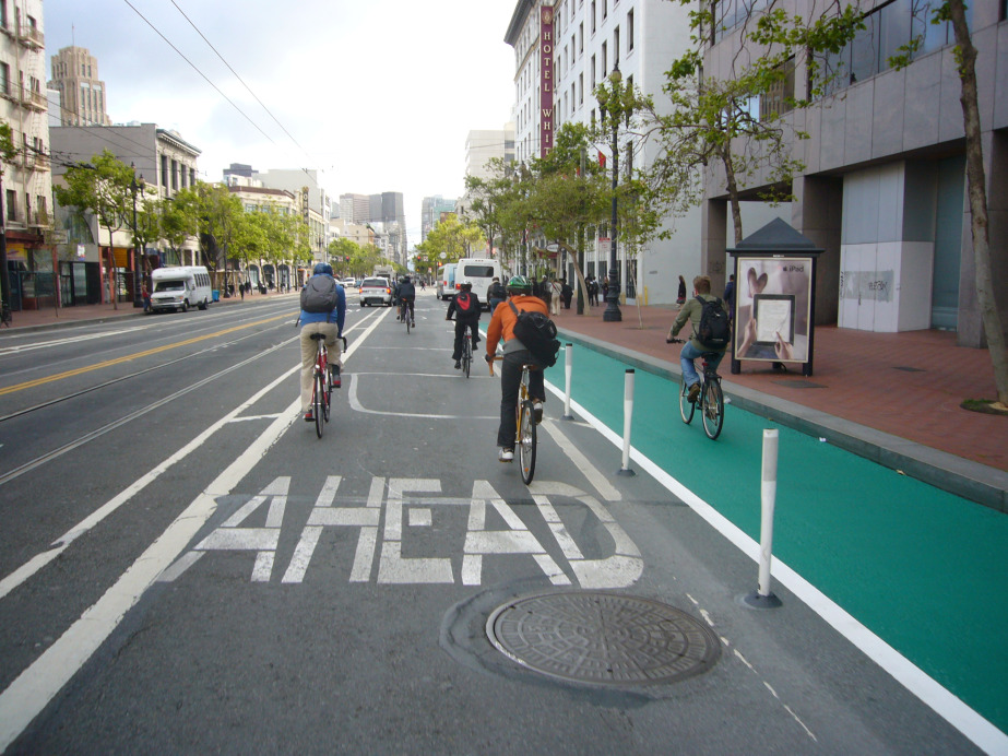 unused bike lane