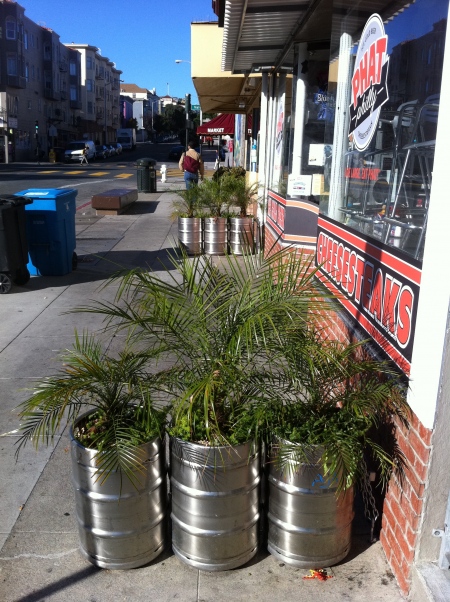 Kegs And Girls. Pony Keg Planter Boxes