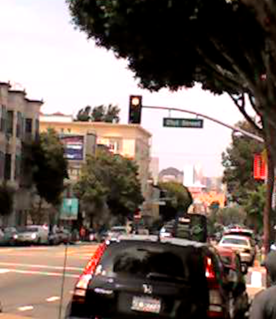 Barometric pressure yesterday made faraway landmarks look real close by