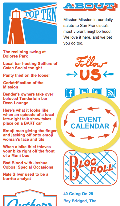 Introducing the Mission Mission Event Calendar « Mission Mission