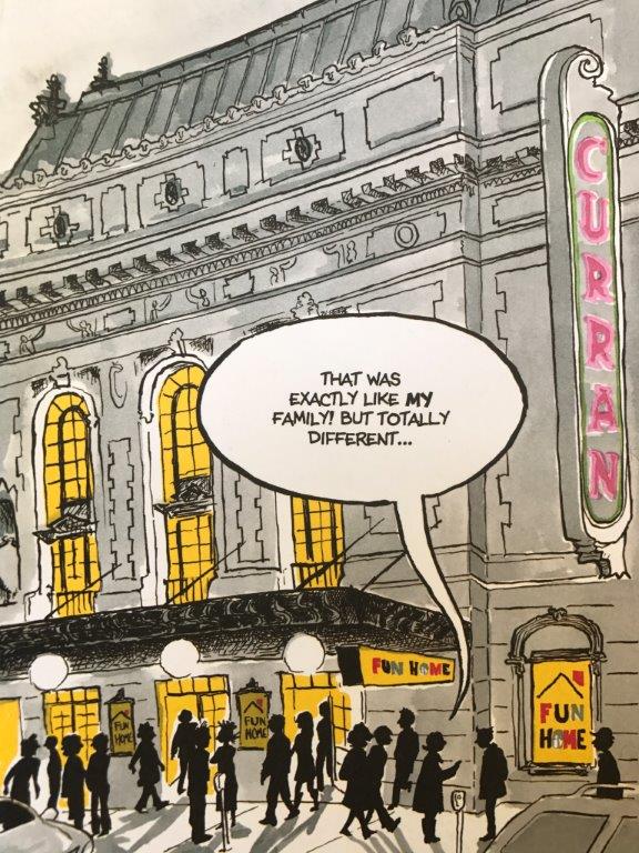 Fun Home Program Cover - by Alison Bechdel