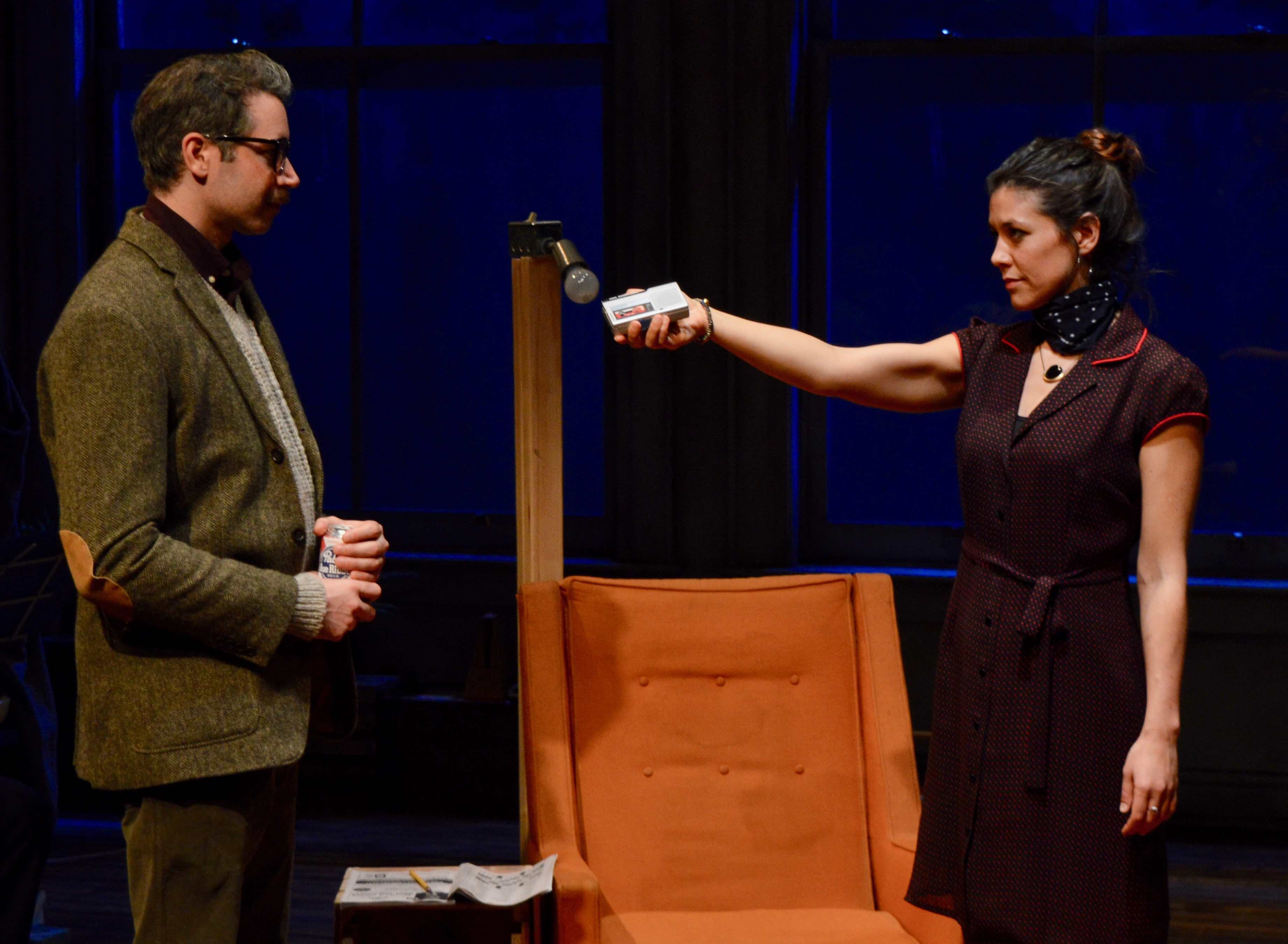 Andrew Pastides as Walter and Zoë Winters as Maggie. Photo by Julie Haber